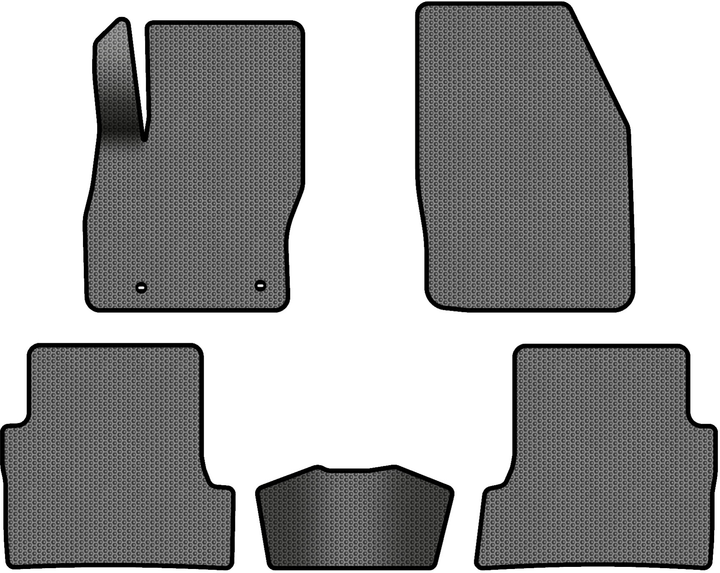 Акція на EVA килимки EVAtech в салон авто для Ford Focus (C307) 5-doors AT 2005-2010 2 покоління Htb EU 5 шт Grey/Black від Rozetka