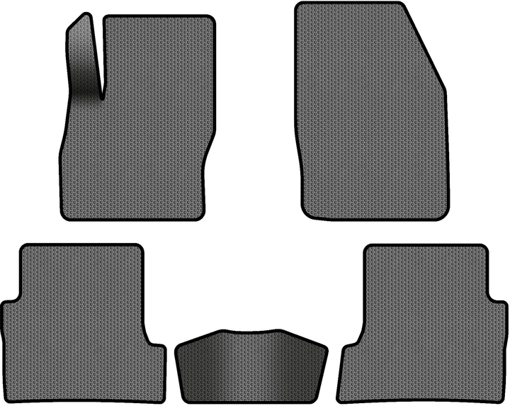 Акція на EVA килимки EVAtech в салон авто для Ford Focus (C307) 3-doors AT 2005-2010 2 покоління Htb EU 5 шт Grey/Black від Rozetka