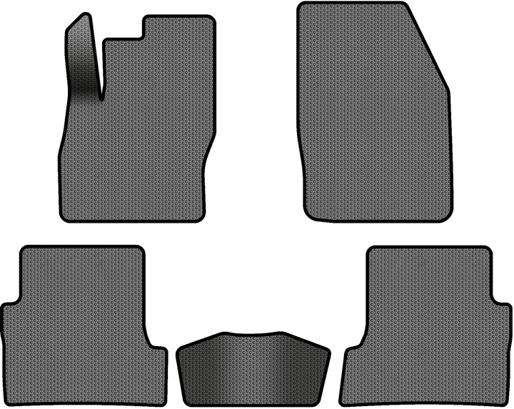 Акція на EVA килимки EVAtech в салон авто для Ford Focus (C307) 3-doors MT 2005-2010 2 покоління Htb EU 5 шт Grey/Black від Rozetka