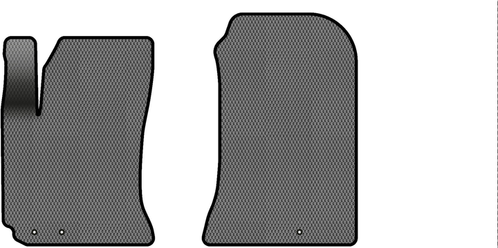 Акція на EVA килимки EVAtech в салон авто передні для Kia Cerato (TD) 2008-2012 2 покоління Sedan EU 2 шт Grey/Black від Rozetka