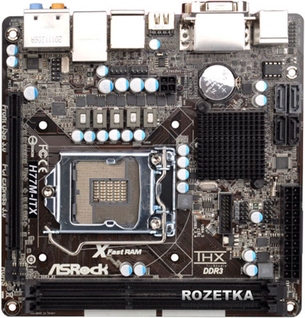Материнская плата ASRock H77M-ITX (s1155, Intel H77, PCI-Ex16) – фото ...