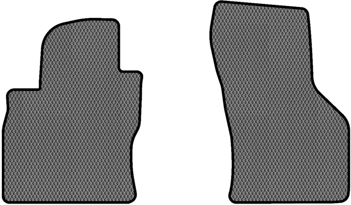 Акція на EVA килимки EVAtech в салон авто передні для Skoda Octavia A7 AT 2013-2020 3 покоління Liftback EU 2 шт Grey/Black від Rozetka