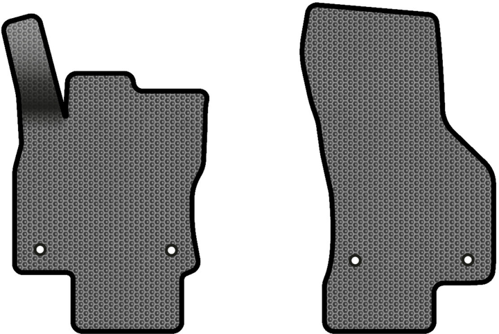 Акція на EVA килимки EVAtech в салон авто передні для Skoda Octavia A7 MT 2013-2020 3 покоління Combi EU 2 шт Grey/Black від Rozetka