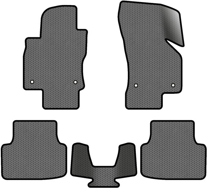 Акція на EVA килимки EVAtech в салон авто для Skoda Octavia A7 AT 2013-2020 3 покоління Combi EU 5 шт Grey/Black від Rozetka