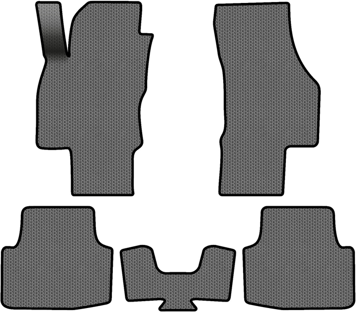 Акція на EVA килимки EVAtech в салон авто для Skoda Octavia A8 2020+ 4 покоління Combi EU 5 шт Grey/Black від Rozetka