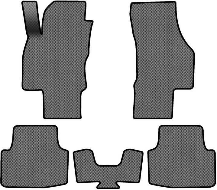 Акція на EVA килимки EVAtech в салон авто для Skoda Octavia A8 2020+ 4 покоління Combi EU 5 шт Grey/Black від Rozetka