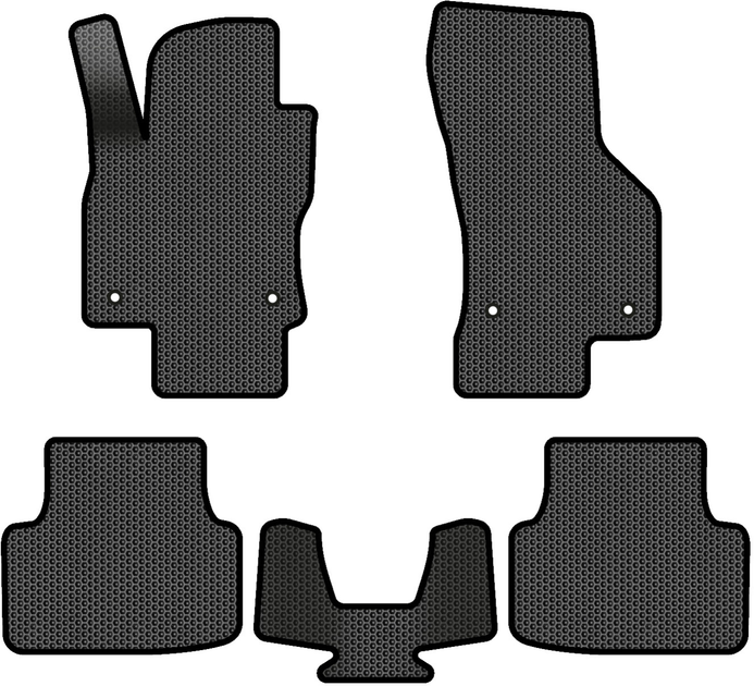 Акція на EVA килимки EVAtech в салон авто для Skoda Octavia A7 AT 2013-2020 3 покоління Combi EU 5 шт Black від Rozetka