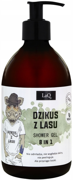 Męski zestaw prezentowy LAQ Dzikus z lasu Żel pod prysznic 500 ml + Peeling 200 ml + Mydło 85 g (5902730836476) - obraz 2