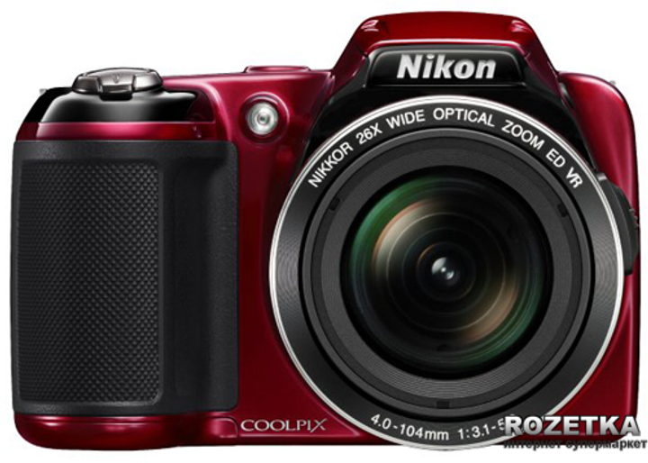 Фотоапарат Nikon Coolpix L810 Red Vma971e1 купити на Rozetka Чудова ціна на Фотоапарат Nikon 