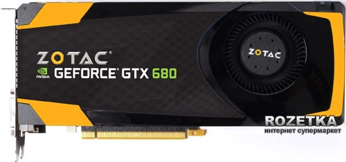 Видеокарта Zotac PCI-Ex GeForce GTX 680 4096MB GDDR5 (256bit
