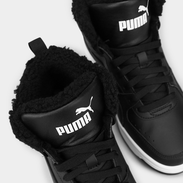 Підліткові зимові черевики для хлопчика Puma Rebound Joy Fur Jr 37547701 40 (6.5UK) Чорні (4063696829825) - зображення 5