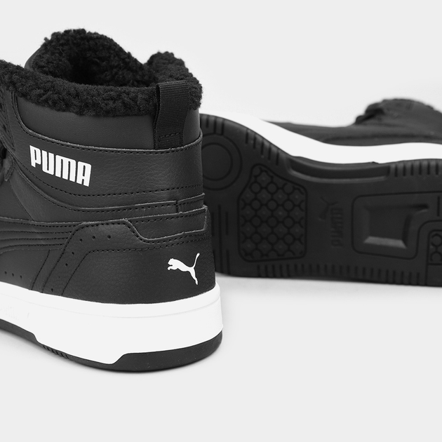 Дитячі зимові черевики для хлопчика Puma Rebound Joy Fur PS 37547901 32 (13UK) Чорні (4063699552850) - зображення 4