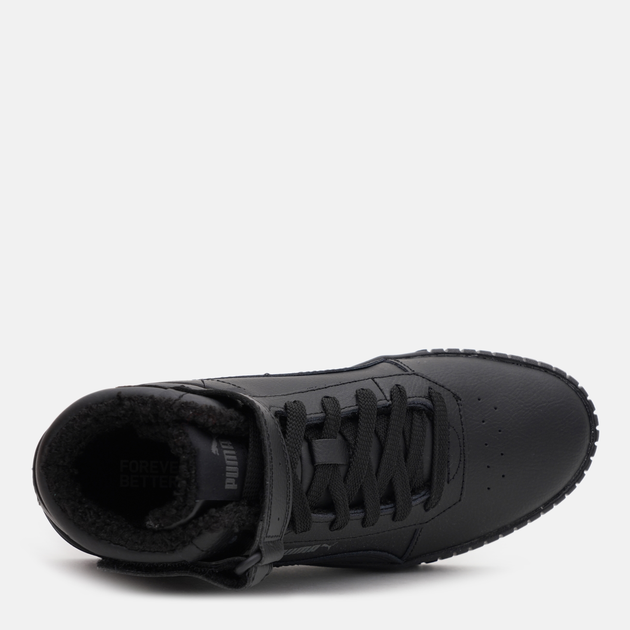 Підліткові зимові шкіряні черевики для дівчинки Puma Carina 2.0 Mid WTR Jr 38738001 39 (6UK) Чорні (4065449700641) - зображення 5