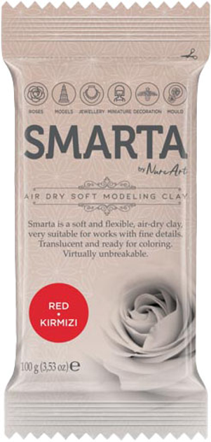 Пластика самозастывающая Smarta Красная 100 г (8682923974099) – фото ...