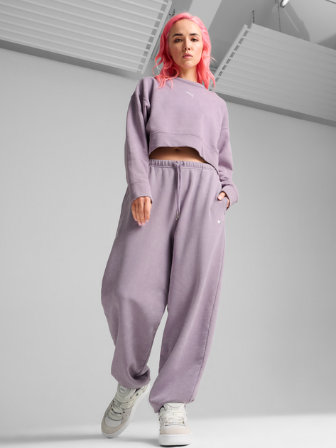 Bluza damska bez kaptura Puma DARE TO GYM2K 62679930 S Fioletowa (4067981432066) - obraz 3