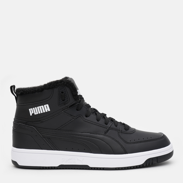 Jesienne trzewiki młodzieżowe chłopięce Puma Rebound JOY Fur 37557601 39 (6UK) Czarne (4063696488268) - obraz 1