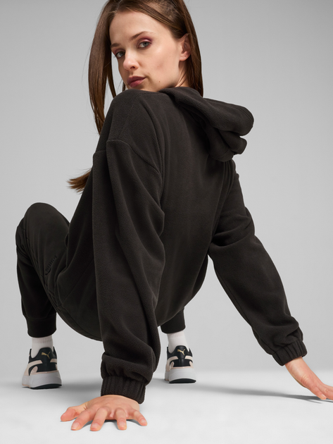 Худи женское Puma Ess Elevated Hoodie 68152901 S Чорне (4067979948326) - зображення 2