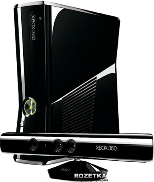 Microsoft Xbox 360 Slim 4GB + Kinect Sensor + Kinect Adventures + 3M ...