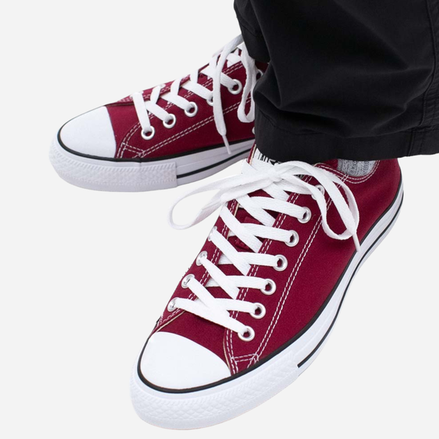 Trampki damskie do kostki Converse All Star Ox M9691 36 Bordowe (886952782436) - obraz 2