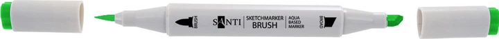 Набор маркеров акварельных Santi sketch SM-72 зеленая ива 390745 6 шт (5056574422958) - изображение 2