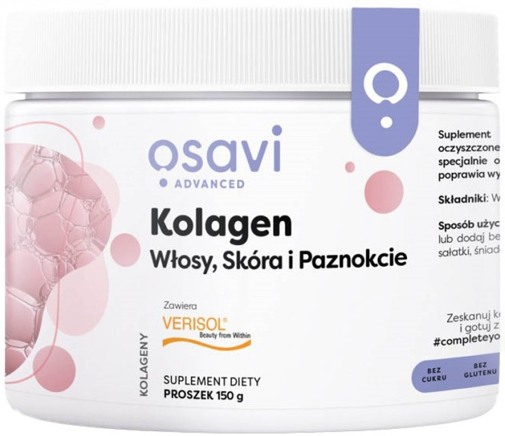 Suplement diety Osavi Kolagen Włosy, Skóra i Paznokcie 150 g (5904139922019) - obraz 1