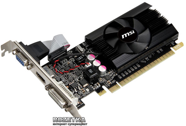 Видеокарта MSI PCI-Ex GeForce GT 610 1024MB GDDR3 (64bit) (810/1000 ...