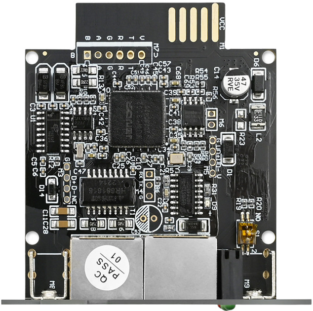Adapter wewnętrzny Qoltec SNMP do zasilacza awaryjnego UPS (5901878503981) - obraz 3