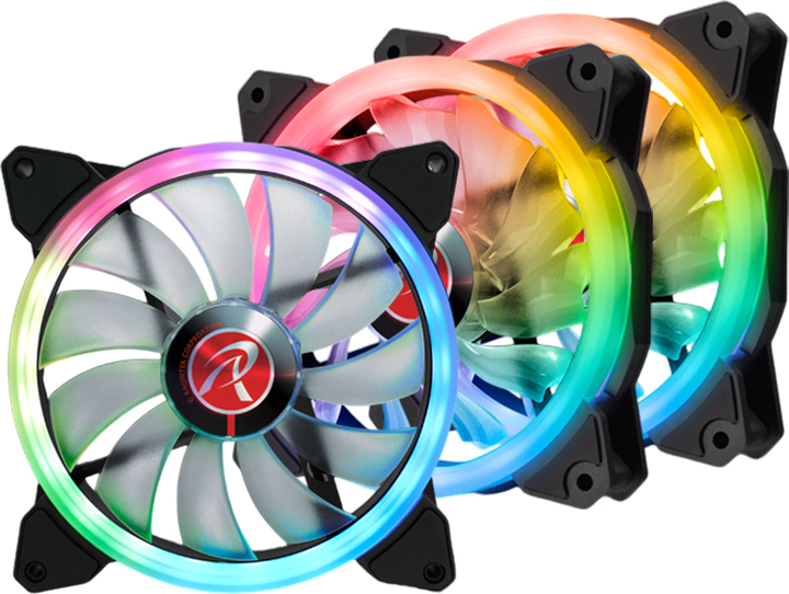 Набор вентиляторов Raijintek IRIS 14 RBW ADD-3 (0R40B00115) - изображение 1
