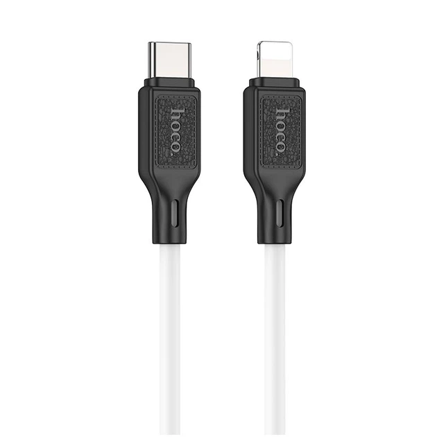 Кабель Hoco Type-C to Lightning cool silicone PD charging data cable X90 |1m, 20W, 3A| black - изображение 9