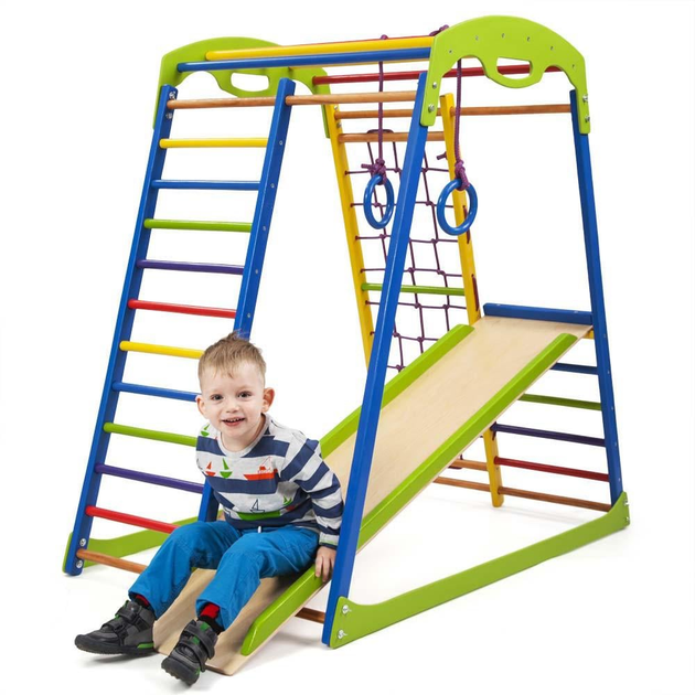 Детский спортивный комплекс для дома SportBaby SportWood (SportWood-4) - изображение 1