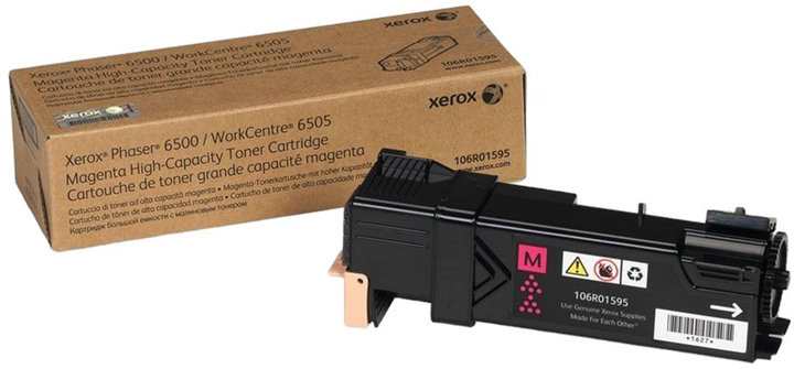 Toner Xerox Standart Capacity Print Cartridge Phaser 6500/WC6505 106R01595 Magenta - obraz 1