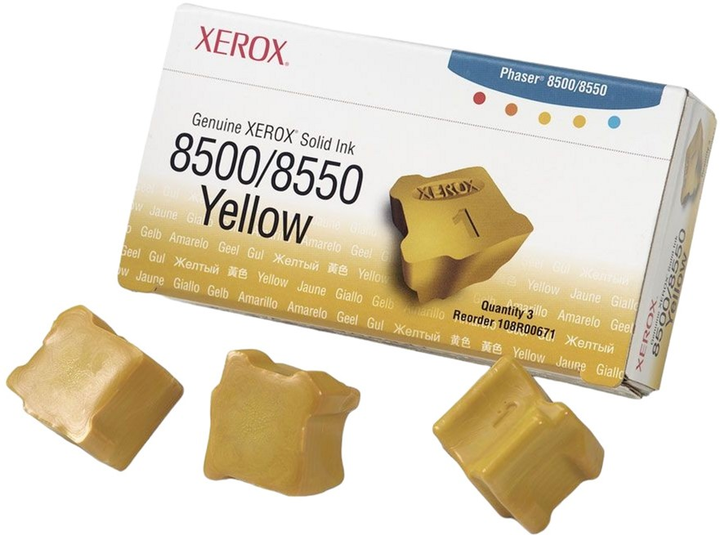 Тверде чорнило Xerox 108R00671 Solid Ink Yellow 3-pack - зображення 1