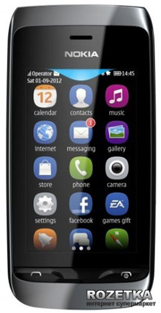 Мобильный Телефон Nokia Asha 308 Black – Фото, Отзывы.