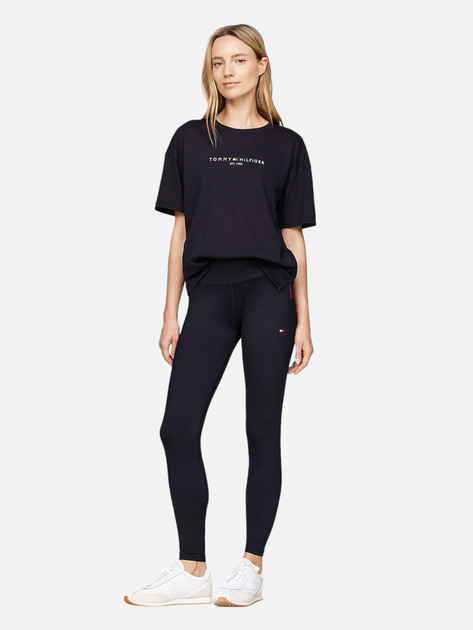Футболка оверсайз жіноча Tommy Hilfiger WW0WW42067-DW5 M Синя (8720636770185) - зображення 3