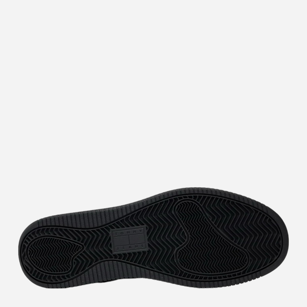 Sneakersy męskie skórzane Tommy Jeans EM0EM01395-BDS 43 Czarne (8720646063161) - obraz 4