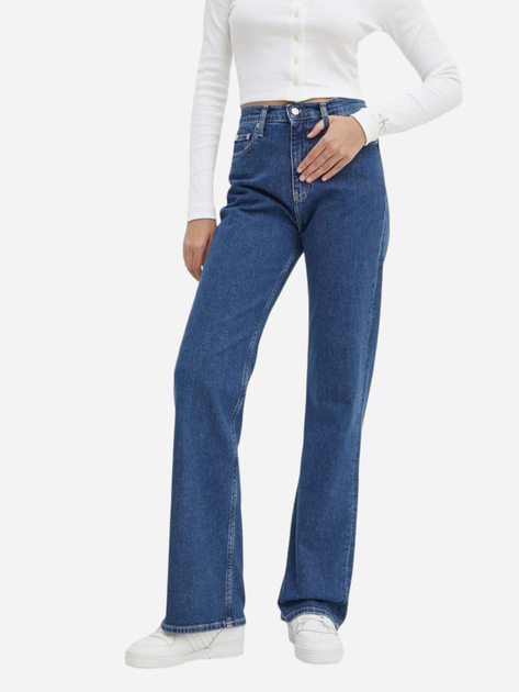 Джинси кльош жіночі Calvin Klein Jeans J20J223894-1A4 32-34 Сині (8720639081479) - зображення 1