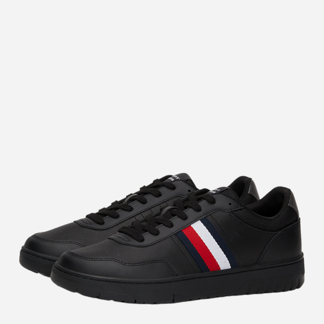 Sneakersy męskie skórzane Tommy Hilfiger FM0FM05116-BDS 43 Czarne (8720636823058) - obraz 2