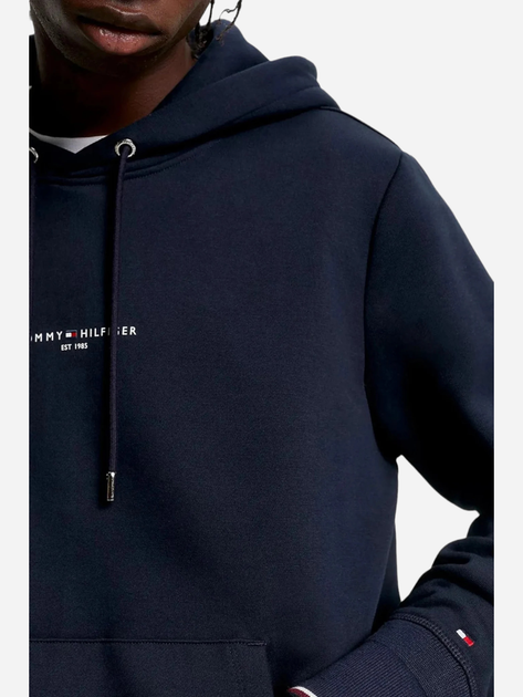 Bluza męska z kapturem kangurka Tommy Hilfiger MW0MW32673-DBZ S Ciemnogranatowa (8720637121405) - obraz 3