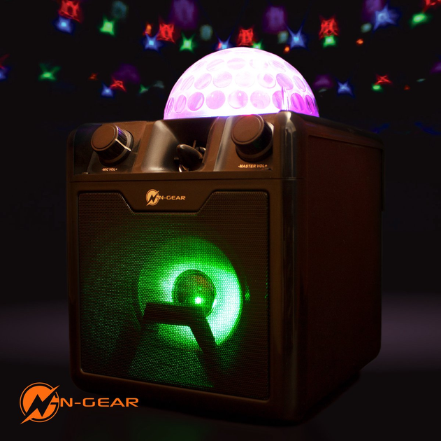 Przenośny głośnik N-Gear Bluetooth z dwoma mikrofonami DiscoBlock 410 Black (8719327187524) - obraz 6