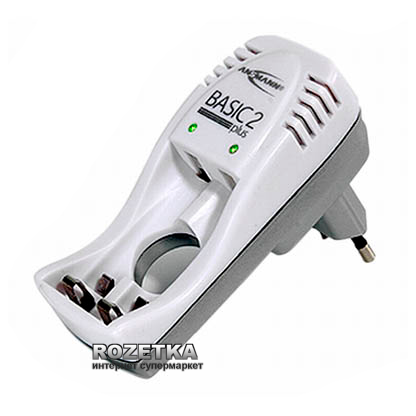 Зарядное устройство для аккумуляторов AA/AAA Ansmann Basic 2 plus (5107563) - Фото 1 Зарядное устройство для аккумуляторов AA/AAA Ansmann Basic 2 plus (5107563) - изображение 1