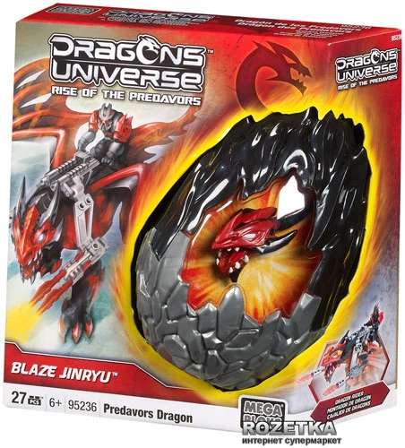 Конструктор Mega Bloks Dragons Universe Яйцо дракона Blaze Jinryu