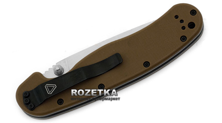 Кишеньковий ніж Ontario RAT Model 1 Satin Plain Edge (ON8848CB) Coyote Brown - зображення 2