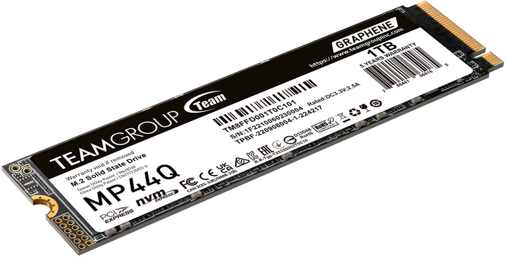 SSD диск Team Group MP44Q 1TB M.2 2280 PCIe 4.0 x4 3D NAND TLC (TM8FFD001T0C101) - изображение 4