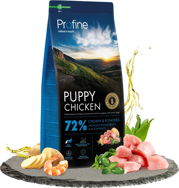 Корм сухой Profine Puppy Chicken and Potatoes для щенков и юниоров