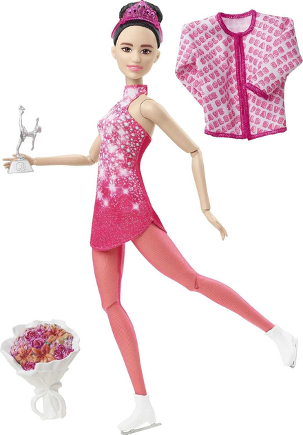 Lalka z akcesoriami Mattel Barbie Winter Sports Ice Skater 30 cm (194735079698) - obraz 2