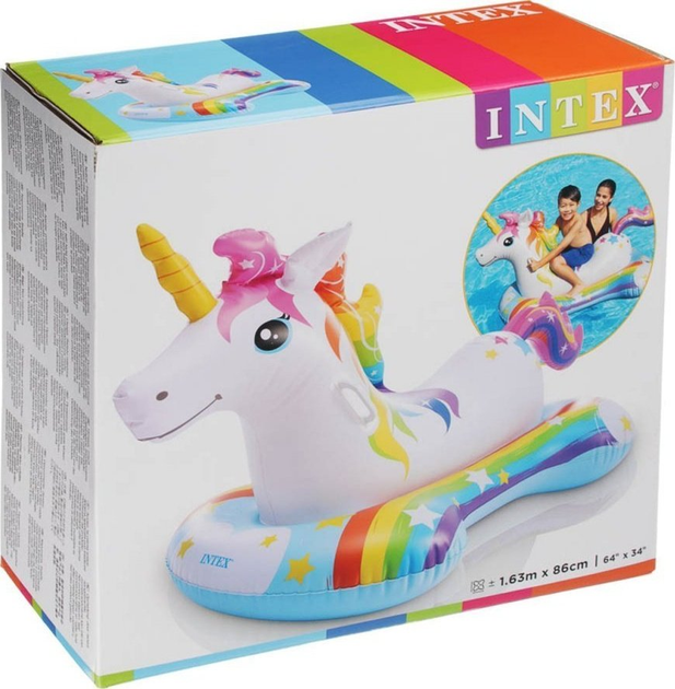 Надувний матрац Intex Unicorn Ride-On Єдиноріг (6941057420219) - зображення 1