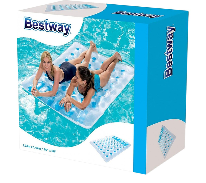 Надувний матрац для плавання Bestway Double Pool Lounger (6942138940398) - зображення 1