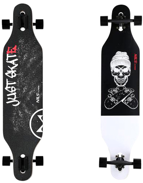 Longboard Nils Extreme Skull2 Wood Skate (5907695556728) - obraz 7