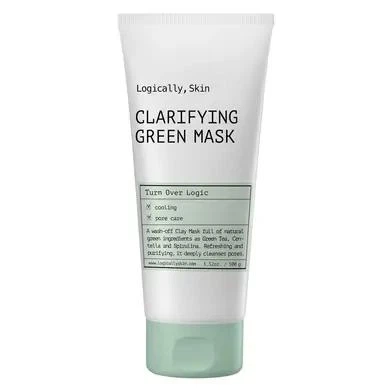 Очищающая маска с глиной и спирулиной Logically Skin Clarifying Green Mask 100 мл - Фото 1 Очищающая маска с глиной и спирулиной Logically Skin Clarifying Green Mask 100 мл - изображение 1