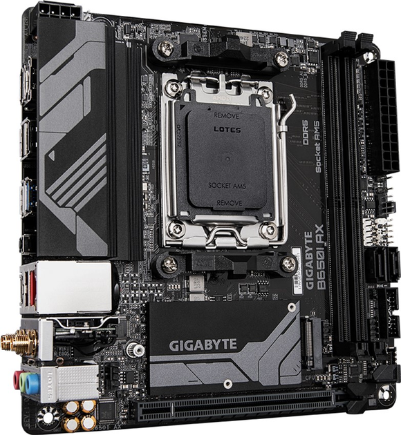 Материнська плата Gigabyte B650I AX (sAM5, AMD B650, PCI-Ex16) - зображення 3
